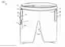 Fig. 01 - Swimming Trunks with Integrated, Discrete Inflatable Air Cells and Associated Control System
