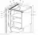 Fig. 01 - Duct structure for cooling container-space of door and refrigerator using the same