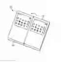 Fig. 01 - Multiple displays for a portable electronic device and a method of use