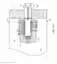 Fig. 13 - Waveguide assembly comprising a molded waveguide interface having a support block for a launch transducer that is coupled to a communication device through a flange attached to the interface