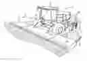 Fig. 01 - Work vehicle with wheel/track crop swath avoidance