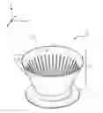Fig. 01 - Flow-optimized pour over coffee brewing system