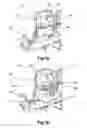 Fig. 02 - Device for supporting a portable device for an aeroplane seat