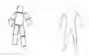 Fig. 01 - Parameterized model of 2D articulated human shape