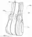 Fig. 01 - SOFT OUTER CASE FOR CARRYING TWO HARD-SHELL GUITAR CASES TOGETHER AS ONE TRAVEL ITEM