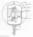 Fig. 01 - Circut Connector with a low profle protective outlet connector arrangement cover device