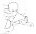 Fig. 01 - Apparatus and method for exercising with a child attached to the legs