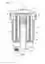 Fig. 02 - Standpipe with flow restriction valve, and filter cartridge