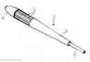 Fig. 01 - Handpiece for spraying on a fluid jet and insertion member for this handpiece