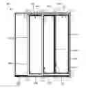 Fig. 01 - Door panel and door panel connection assembly for a patio door