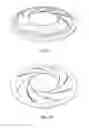 Fig. 12 - Apparatus for creating a swirling flow of fluid on horizontal plane