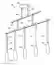 Fig. 01 - Hanger for a modular lighting system having a main body with two channels to accommodate two segments of a power bar