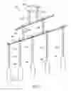 Fig. 02 - Hanger for a modular lighting system having a main body with two channels to accommodate two segments of a power bar
