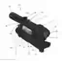 Fig. 01 - Composite telescopic sight, sight mount, and electroluminescent digitally adjustable reticle