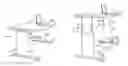 Fig. 01 - Adjustable height desk having a deployable floor mat