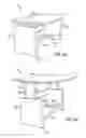 Fig. 07 - Adjustable height desk having a deployable floor mat