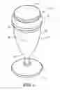 Fig. 02 - Drinking vessel having engagement features and camouflaging non-engagement elements in intaglio