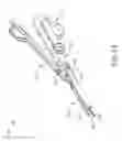 Fig. 34 - Surgical instrument with removable clamp arm assembly