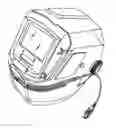 Fig. 01 - Lighting attachment for welding helmets