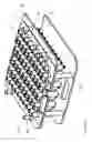 Fig. 22 - Method for closing cartridges, supporting structure for supporting cartridge closures and transport or packaging container