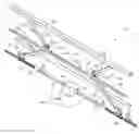 Fig. 01 - VERTICALLY RAISING SAFETY RAIL WITH DUAL SUPPORT STRUCTURE FOR RAIL ARM BEARING