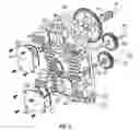 Fig. 04 - Small air-cooled engine assembly with dry sump lubrication system
