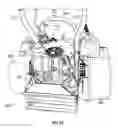 Fig. 26 - Small air-cooled engine assembly with dry sump lubrication system
