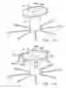 Fig. 32 - Symmetrical plural-coil plasma source with side RF feeds and RF distribution plates