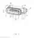 Fig. 02 - Electrical connector having metallic bracket embedded within insulative mating shell