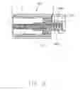 Fig. 14 - Electrical connector having rearwardly extending metallic outer shell around mounting legs thereof