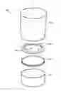 Fig. 01 - Blender with a sealing gasket comprising ribs