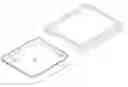 Fig. 01 - Cutting board with removable drip pan system