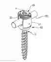 Fig. 01 - Screw element for use in spinal, orthopedic or trauma surgery and a system of such a screw element and a screw driver adapted thereto