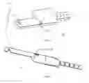 Fig. 25 - Artificial cervical and lumbar discs, disc plate insertion gun for performing sequential single plate intervertebral implantation enabling symmetric bi-disc plate alignment for interplate mobile core placement