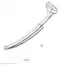 Fig. 34 - Artificial cervical and lumbar discs, disc plate insertion gun for performing sequential single plate intervertebral implantation enabling symmetric bi-disc plate alignment for interplate mobile core placement