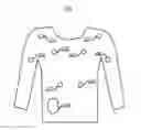 Fig. 01 - Exercise biofeedback using sensor-equipped athletic garments