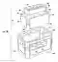 Fig. 19 - Plastic pallet with support blocks having upper and lower towers and associated methods