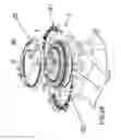 Fig. 21 - Method and apparatus for assembling nozzles between buckets of a turbine, particularly a gas turbine