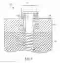 Fig. 08 - FASTENER WITH CLEANING AND LEVELING WINGS
