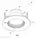 Fig. 02 - Lighting fixture for downlight with adjustable mounting bracket
