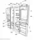 Fig. 01 - REFRIGERATOR WITH HINGED MULLION ASSEMBLY