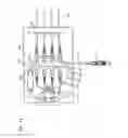 Fig. 11 - Fiber optic enclosure with internal cable spool