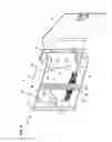 Fig. 04 - Fiber optic enclosure with internal cable spool and movable cover