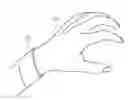 Fig. 01 - Wearable wrist device and method of detecting a physical change in the epidermis and wirelessly inputting sensor information using the same