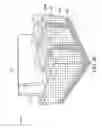 Fig. 33 - Embedded source or drain region of transistor with downward tapered region under facet region