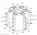 Fig. 01 - Power converter having water passages for cooling power modules