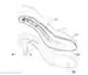 Fig. 01 - Shoe with a high heel to low heel conversion