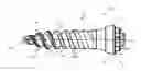 Fig. 01 - Spinal fastener with serrated thread