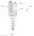 Fig. 19 - Spinal fastener with serrated thread