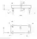 Fig. 06 - Robotic surgical table with relatively high resonant frequency structure to reduce efficiency of energy transmission between attached robotic arms